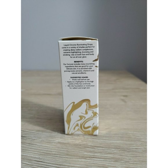 Suva Beauty Liquid Chrome Illuminating Drops ~ Trust Fund ~ 0.5 fl oz New Boxed - Picture 3 of 5